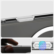 Чохол ERBORD з MagSafe для iPhone 16 Pro, з активною кнопкою, прозорий + Скло на екран