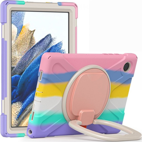 Детский чехол для Samsung Galaxy tab A8 10.5 SM-X200 SM-X205, бронированный с ремешком, синий