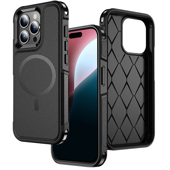 Чoхол до iPhone 16 Pro Max, MagForce MagSafe, чорний