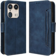 Откидной чехол для Motorola Edge 50 Ultra, Card Slot, темно-синий