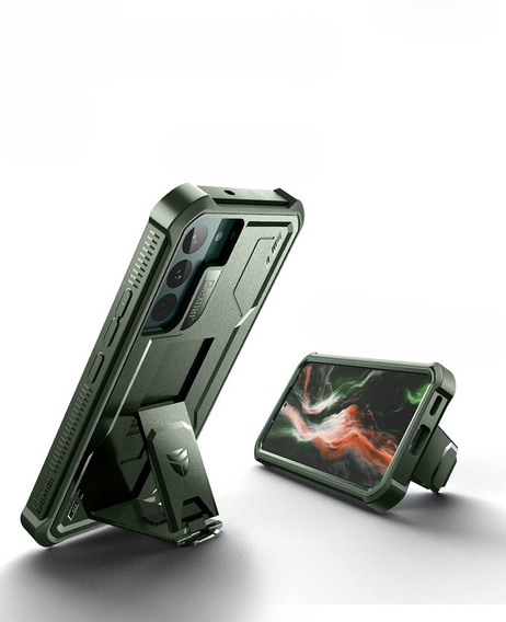 Бронированный чехол для Samsung Galaxy S22, Dexnor Full Body, зелёный