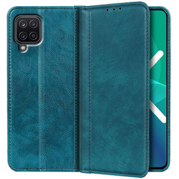 Чехол до Samsung Galaxy A12 / M12 / A12 2021, Wallet Litchi Leather, зелёный