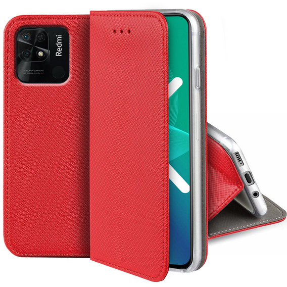 Откидной чехол для Xiaomi Redmi 10C, Wallet Smart Magnet, синий