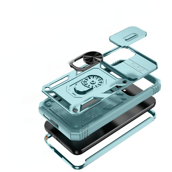 Чохол NOX Camera Slide Samsung Galaxy S23 FE, CamShield Slide, зелений