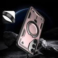 Чехол для Samsung Galaxy S24 FE, Military MagSafe, розовый