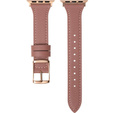 Шкіряний ремінець для годинника 1/2/3/4/5/6/7/8/SE/ULTRA 42/44/45/49mm, Deep Pink