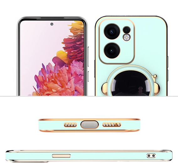 Чехол до Oppo Reno 13F / Oppo Reno 13FS, Astronaut, зелёный