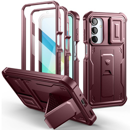 Бронированный чехол для Samsung Galaxy A16, Dexnor Full Body (Two Frames), красный