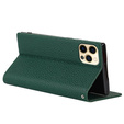 Кожаный чехол для iPhone 12 Pro Max, ERBORD Grain Leather, зелёный