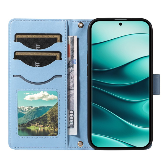 Чохол-сумка для Xiaomi Redmi Note 14 Pro 5G / Xiaomi Redmi Note 14 Pro+ 5G / Xiaomi Poco X7 5G, Rhombus Crossbody Leather, м'яти