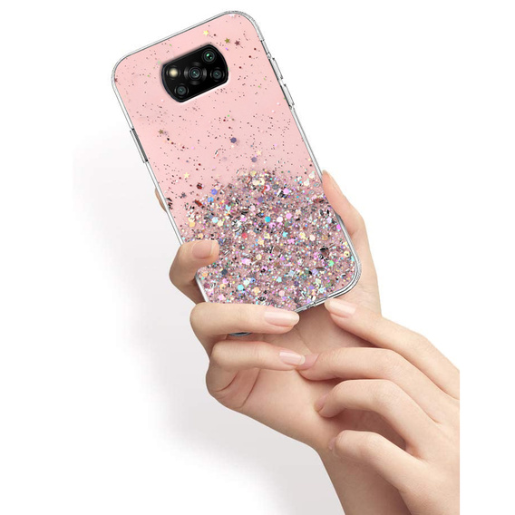 Чoхол до Xiaomi POCO X3 / X3 NFC, Glittery, рожевий