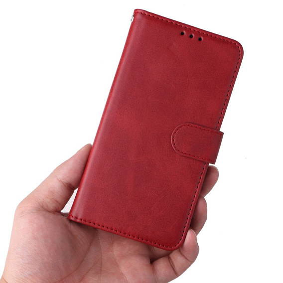 Откидной чехол для Samsung Galaxy A34 5G, Leather Wallet, красный