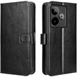 Откидной чехол для Realme GT 7 / 7T, Crazy Horse Wallet, чёрный