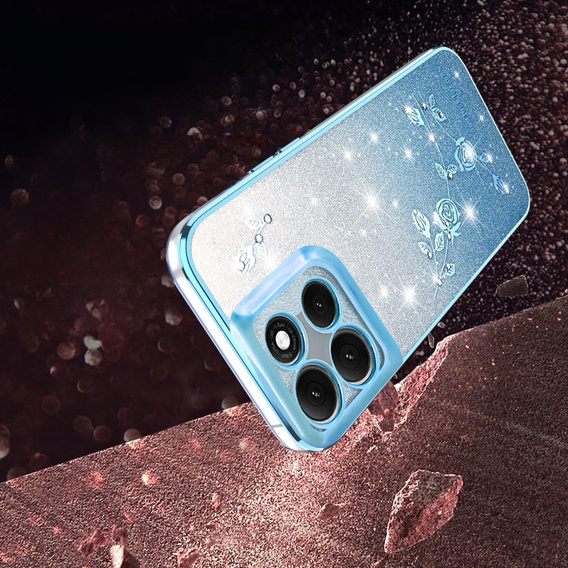 Чохол для Motorola Moto G86 5G, Glitter Flower, м'яти