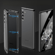 Чохол для Samsung Galaxy S23 Plus, Magnetic Dual Glass, чорний