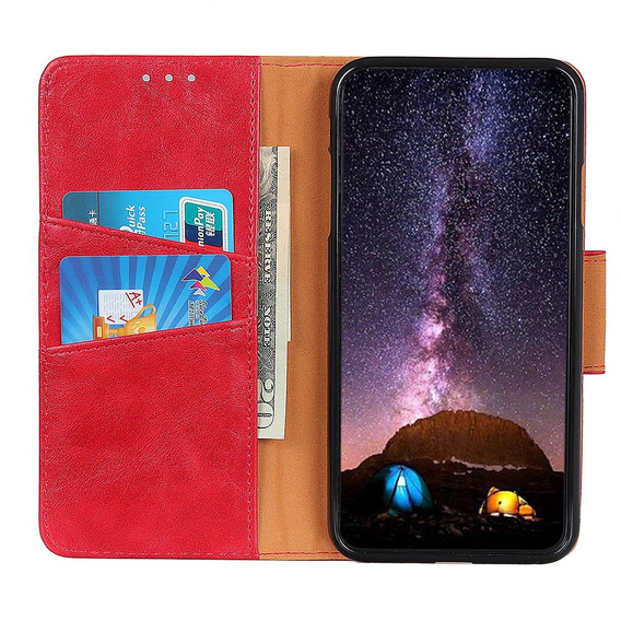 Чехол Wallet  до Realme X50 Pro 5G - Red