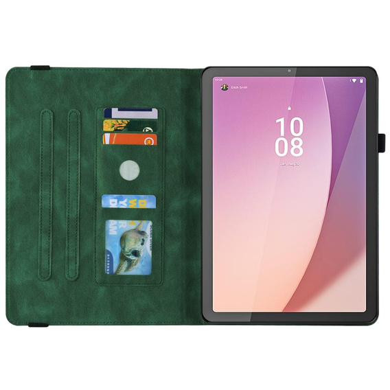 Чехол для Lenovo Tab M9, Butterfly, зелёный