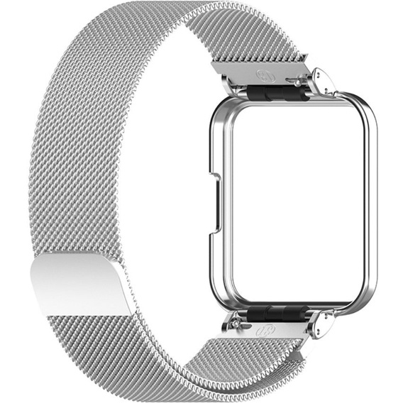 Металический браслет с чехлом для часов Xiaomi Redmi Watch 2 Lite, Silver
