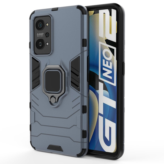 Чехол до Realme GT 2 5G / GT Neo 2 / GT Neo 3T, Kickstand Ring, синий