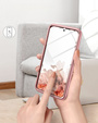 Чoхол до Samsung Galaxy S22, Suritch Full Body Marble, рожевий