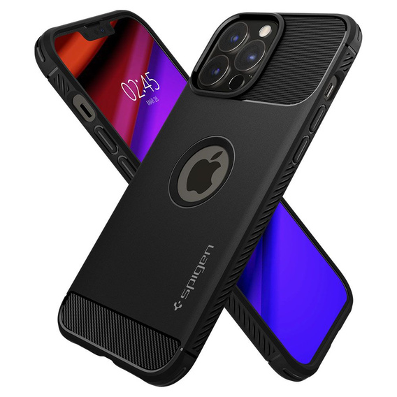 Чехол Spigen до iPhone 13 Pro Max, Rugged Armor, чёрный