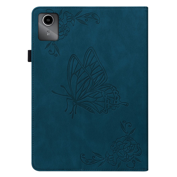 Чехол для Lenovo Tab M11, Butterfly, темно-синий