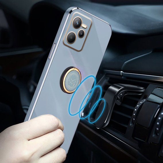 Чехол до Realme C35, Electro Ring, синий