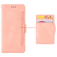 Футляр з клапаном для Realme GT 6 / 6T, Card Slot, рожевий