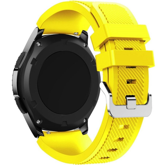 Силиконовый ремешок Twill Texture 22mm, Yellow