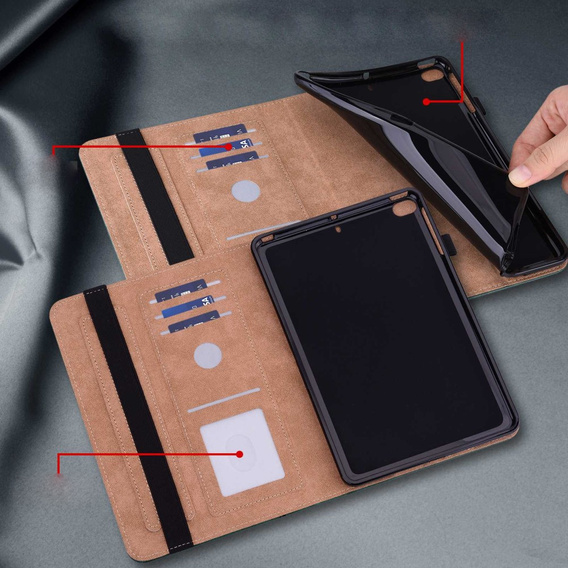 Чохол для Lenovo Tab M10 Plus 10.6 Gen 3 TB-125F TB-128F, Classic, з місцем для стилуса, зелений