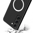 Чехол до Samsung Galaxy S21, Magsafe Slim Carbon, чёрный