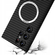 Чехол до Samsung Galaxy S21 Ultra, Magsafe Slim Carbon, чёрный