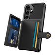 Чехол для Samsung Galaxy A55 5G, Card Holder Kickstand, чёрный