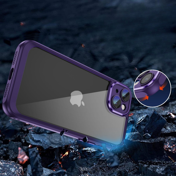 Чехол для iPhone 15 Plus, ERBORD Impact Guard, тёмно-фиолетовый