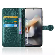Чохол-фліп для Motorola Moto G56 5G, Wallet Rhombus, зелений