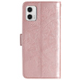 Чохол-книжка для Motorola Moto G73 5G, Mandala Flower, рожевий rose gold