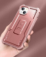 Броньований чохол для iPhone 13 mini, Dexnor Full Body, рожевий rose gold