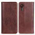 Чoхол до Samsung Galaxy Xcover 7, Wallet Litchi Leather, коричневий