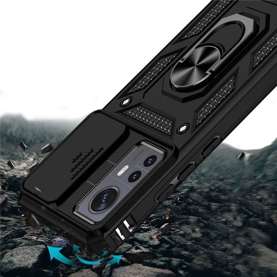 Чехол NOX Camera Slide Xiaomi 12 / 12X, CamShield Slide, синий
