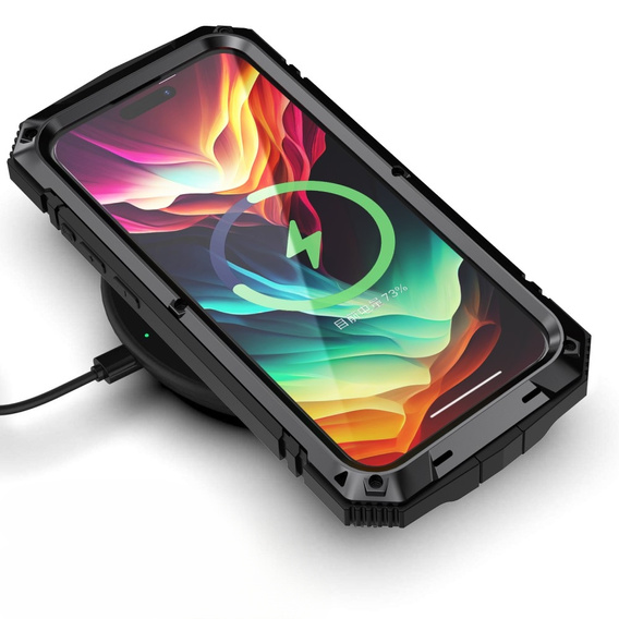 Чехол для iPhone 15 Pro, R-JUST, бронированный, черный