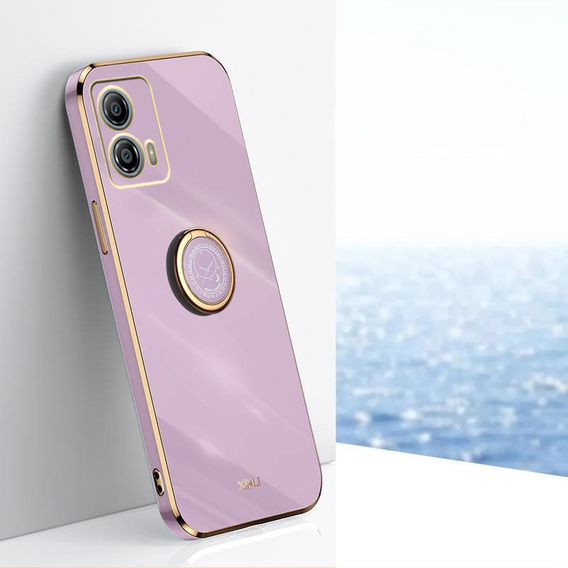 Чехол до Motorola Moto G53 5G, Electro Ring, фиолетовый