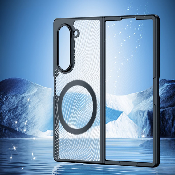 Чохол DuxDucis для Samsung Galaxy Z Fold6 5G, Aimo Case, для MagSafe, прозорий / чорний