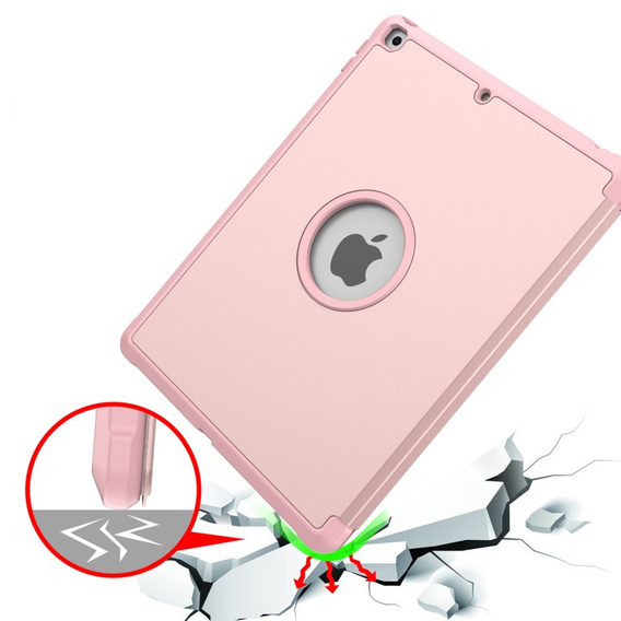 Чехол Tri-Fold Stand Cover для with Pen Slot iPad 10.2 2021 / 2020 / 2019 - Rose Gold