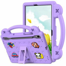 Детский чехол для Samsung Galaxy Tab S10 Lite / S10 FE / S9 FE, Cute Patterns, с подставкой, фиолетовый