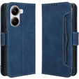 Футляр з клапаном для Xiaomi Poco X7 Pro 5G, Card Slot, темно-синій