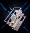 Бронированный чехол для Samsung Galaxy S24 Ultra, Dexnor Full Body (Two Frames), розовый rose gold