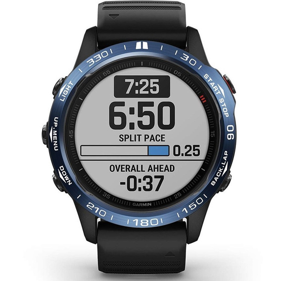 Накладка на безель для Garmin Fenix 6 / 6 Pro / 6 Sapphire, Blue/White