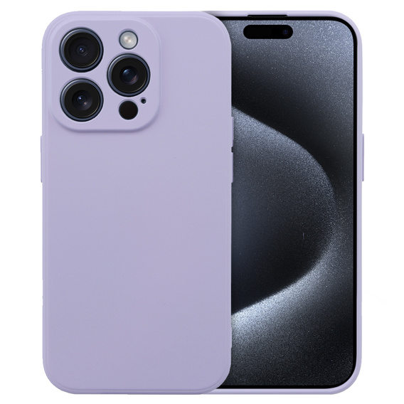 Чoхол до iPhone 15 Pro, Silicone Lite, фіолетовий