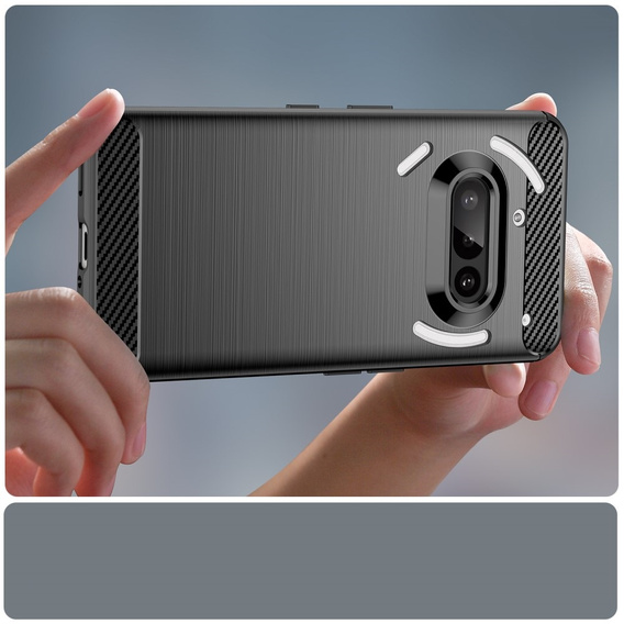 Чoхол до Nothing Phone 3A, Carbon, чорний