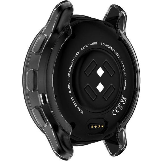Чехол 2в1 с защитой экрана для часов Garmin Venu 2 Plus, Transparent